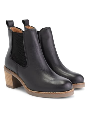 TRAVELIN' Leder-Stiefeletten "Sevres" in Schwarz