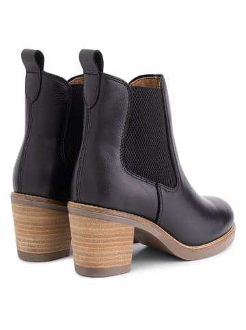 TRAVELIN' Leder-Stiefeletten "Sevres" in Schwarz