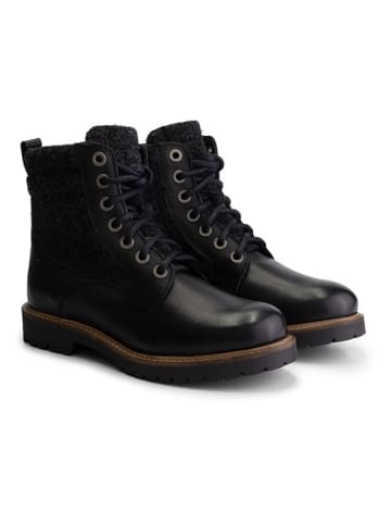 TRAVELIN' Leder-Boots "Visnes" in Schwarz