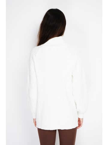 C& Jo Sweter w kolorze białym