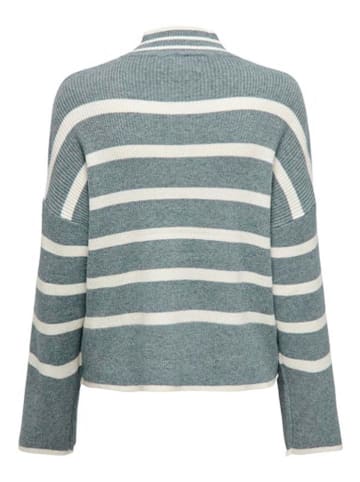 ONLY Sweter w kolorze szaro-białym
