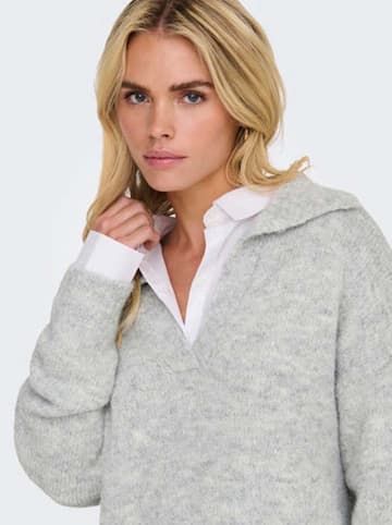 ONLY Pullover in Hellgrau