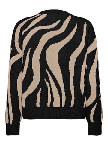 ONLY Sweter w kolorze czarno-beżowym