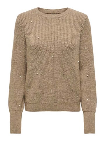 ONLY Sweter w kolorze jasnobrązowym