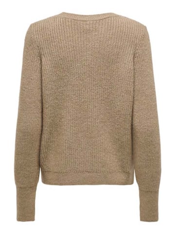 ONLY Sweter w kolorze jasnobrązowym