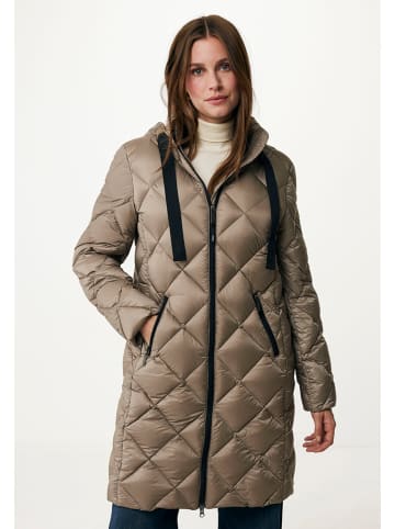 Mexx Doorgestikte mantel taupe