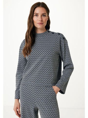 Mexx Bluse in Schwarz/ Blau