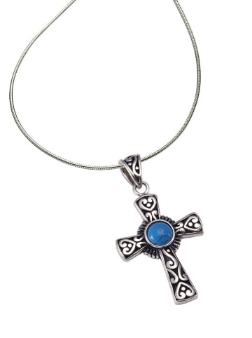 Zeeme Silber-Halskette mit Anhänger - (L)42 cm