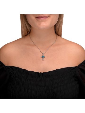 Zeeme Silber-Halskette mit Anhänger - (L)42 cm