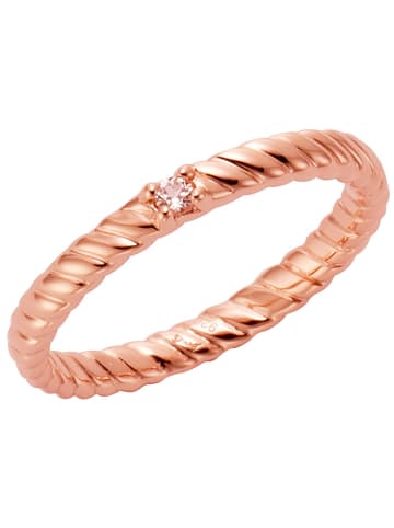 Jamelli Rosévergold. Ring mit Edelstein