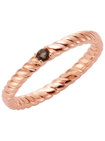 Jamelli Rosévergold. Ring mit Edelstein