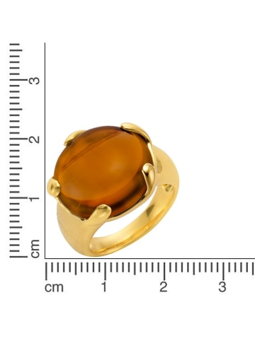Jamelli Vergold. Ring mit Edelstein