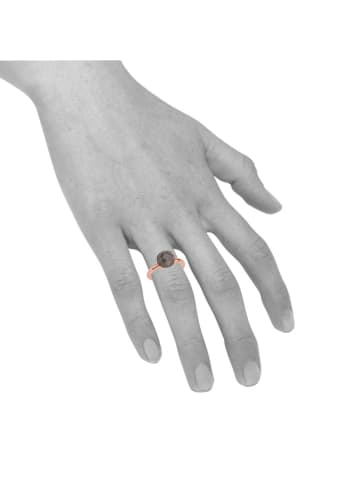 Jamelli Rosévergold. Ring mit Edelstein