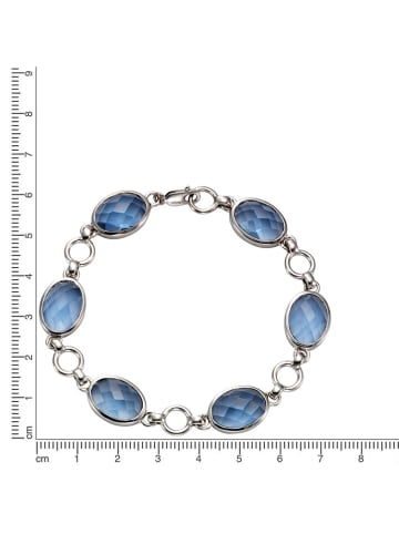 Jamelli Silber-Armkette mit Schmuckelementen