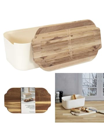 Make a Wish Broodtrommel wit/naturel - (B)33 x (H)19 x (D)12 cm