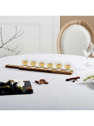 COOK CONCEPT 7-delige serveerset transparant/naturel