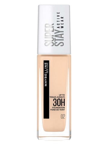 Maybelline Foundation "Super Stay Active Wear - 02 Naked Ivory", 30 ml