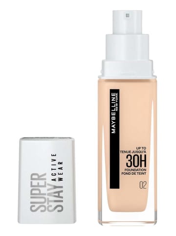 Maybelline Foundation "Super Stay Active Wear - 02 Naked Ivory", 30 ml