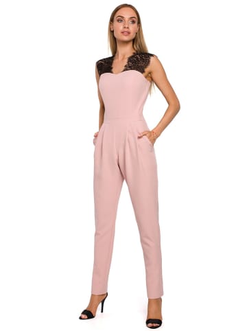 made of emotion Jumpsuit in Rosa/ Schwarz