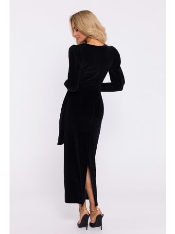 made of emotion Samtkleid in Schwarz