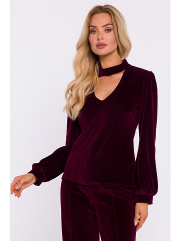made of emotion Bluse in Dunkelrot