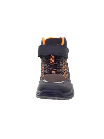 superfit Leder-Boots "Jupiter" in Dunkelblau/ Orange