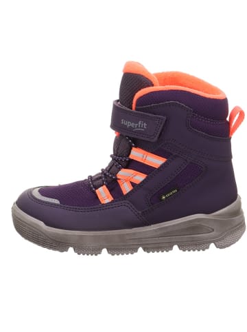 superfit Leder-Boots "Mars" in Pflaume/ Orange