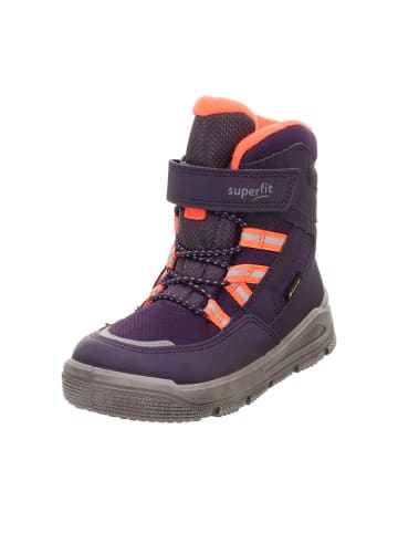 superfit Leder-Boots "Mars" in Pflaume/ Orange