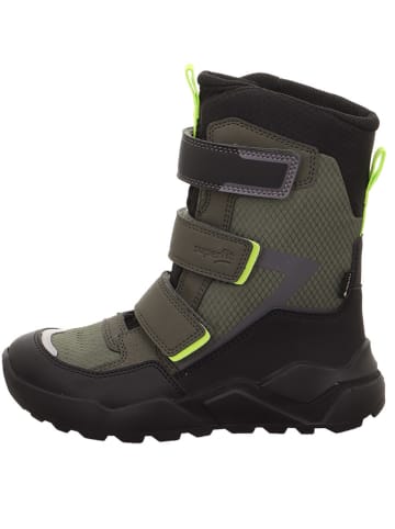 superfit Winterstiefel "Rocket" in Khaki/ Schwarz