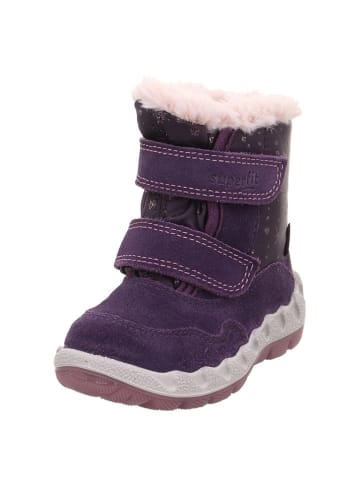 superfit Leren winterlaarzen "Icebird" pruimkleurig