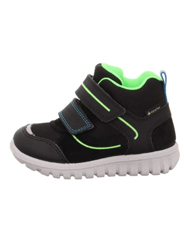 superfit Leder-Sneakers "Sport 7" in Schwarz/ Grün