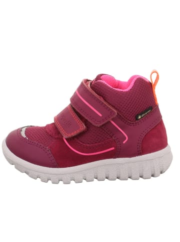 superfit Skórzane sneakersy "Sport 7" w kolorze różowym