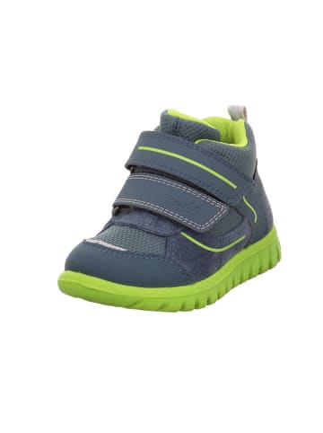 superfit Leder-Sneakers "Sport 7" in Blau/ Grün