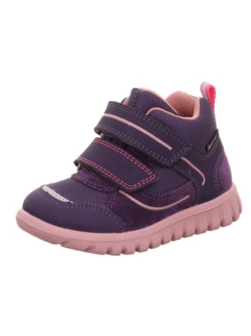 superfit Leder-Sneakers "Sport 7" in Pflaume/ Rosa