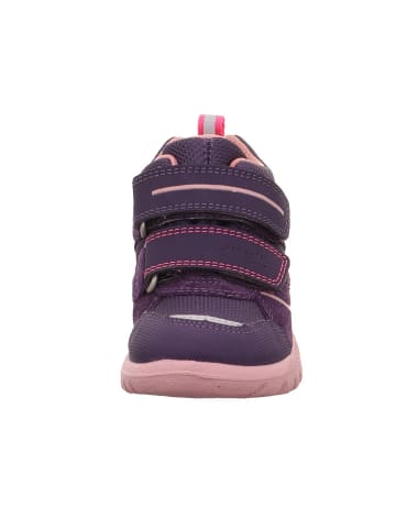 superfit Leder-Sneakers "Sport 7" in Pflaume/ Rosa