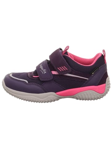 superfit Leren sneakers "Storm" pruimkleurig/roze