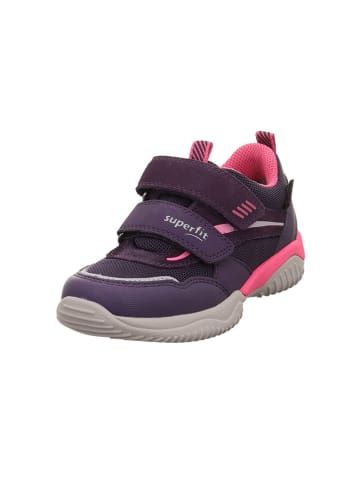 superfit Leren sneakers "Storm" pruimkleurig/roze