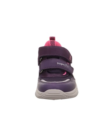 superfit Leren sneakers "Storm" pruimkleurig/roze