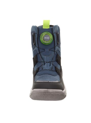 superfit Leder-Boots "Mars" in Schwarz/ Blau