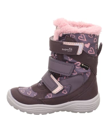 superfit Leder-Winterstiefel "Crystal" in Rosa/ Lila