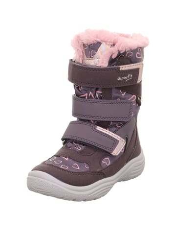 superfit Leder-Winterstiefel "Crystal" in Rosa/ Lila