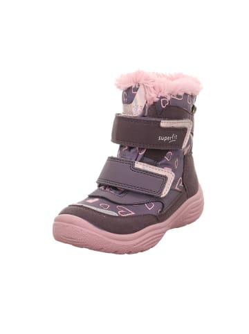 superfit Leder-Winterstiefel "Crystal" in Lila/ Rosa