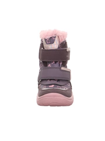 superfit Leder-Winterstiefel "Crystal" in Lila/ Rosa