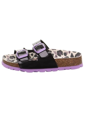 superfit Pantoletten "Fussbettpantoffel" in Violett/ Schwarz