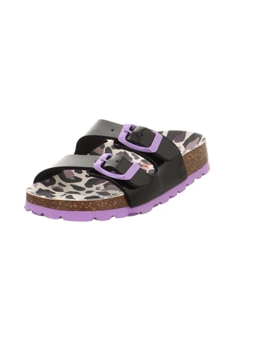superfit Slippers "Fussbettpantoffel" violet/zwart