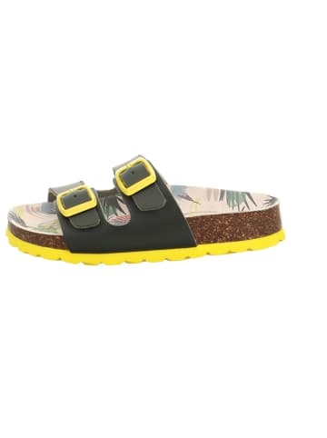 superfit Slippers "Fussbettpantoffel" groen/geel