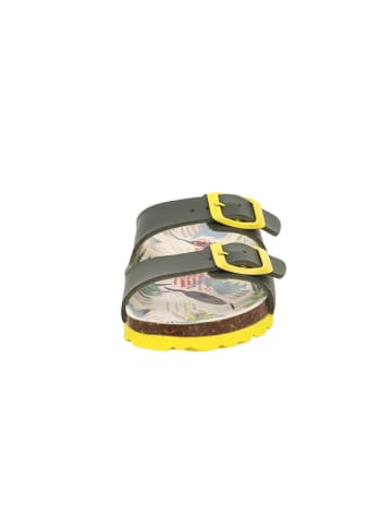 superfit Slippers "Fussbettpantoffel" groen/geel