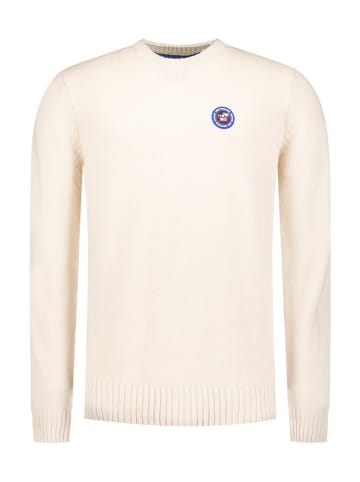 NEW ZEALAND AUCKLAND Sweter w kolorze kremowym