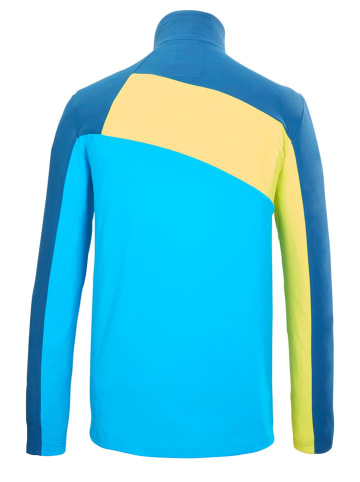 Killtec Funktionslongsleeve in Blau/ Gelb