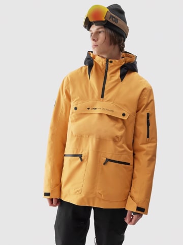 4F Ski-/Snowboardjacke in Orange/ Schwarz